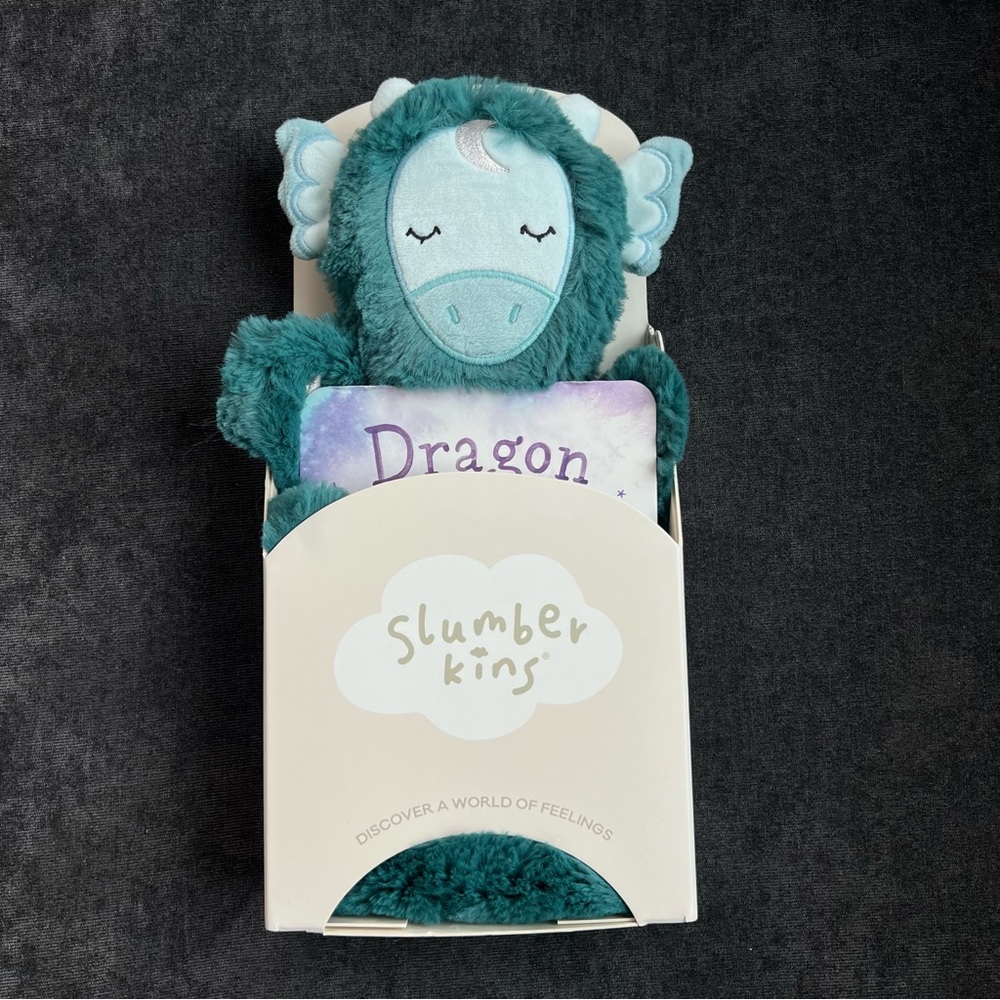 NWT Slumberkins Jade Dragon Snuggler